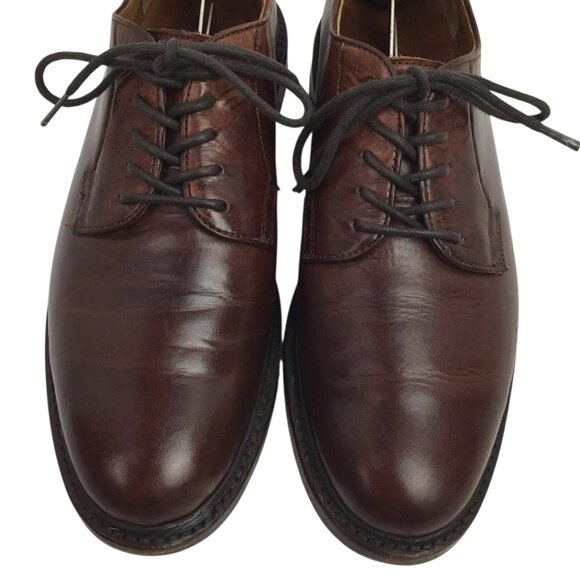 FRYE James Oxford Leather Lace Up Dress Shoe Russet Brown Mens 8D
